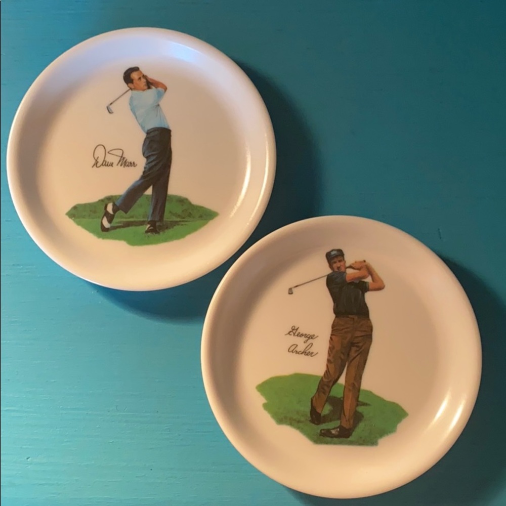 Vintage Golf Drink Coasters set of 2